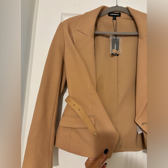 EXPRESS Double-Breasted Belted Blazer Jacket NWT - Picture 11 of 14